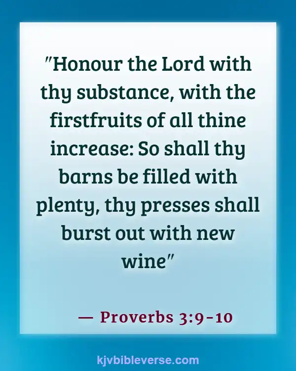 Bible Verse About Father Providing For Family (Proverbs 3:9-10)