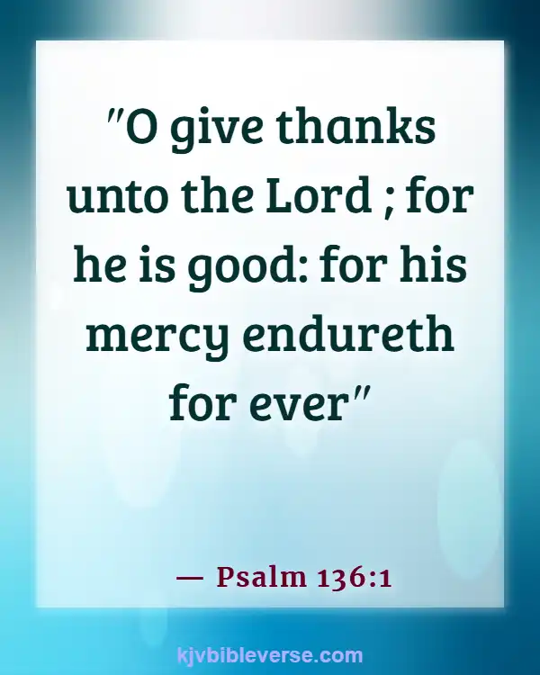 Bible Verses About Food Blessings (Psalm 136:1)