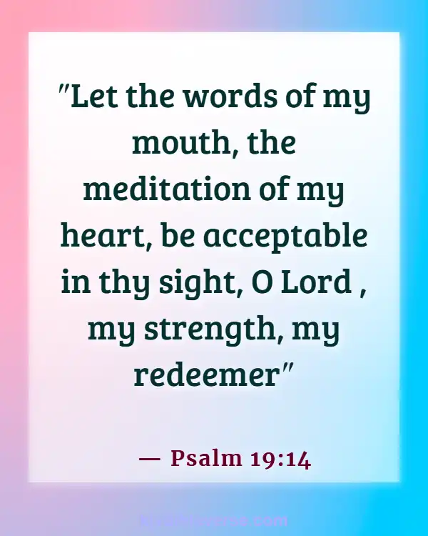 Bible Verses About A Woman Who Fears The Lord (Psalm 19:14)