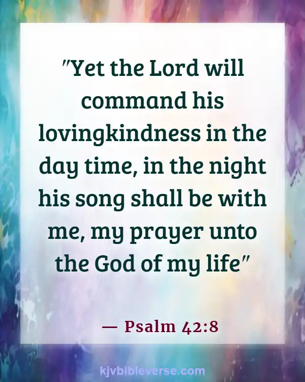 Bible Verse About Seeking God Early In The Morning (Psalm 42:8)