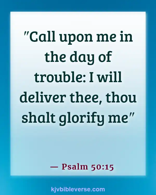 Bible Verse God Is Our Help In Times Of Trouble (Psalm 50:15)