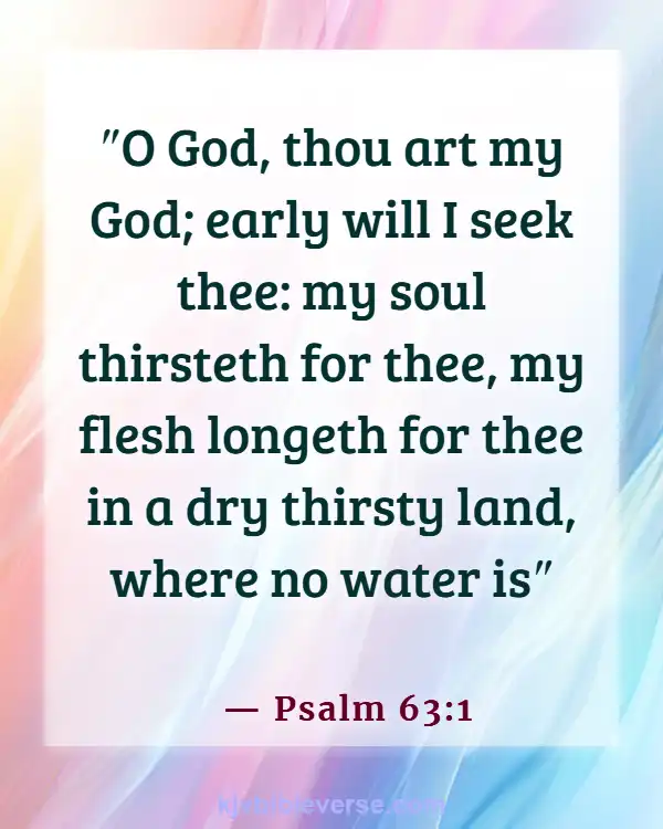 Bible Verse About Seeking God Early In The Morning (Psalm 63:1)