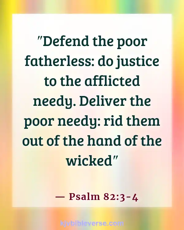 Bible Verse About Standing Up For What Is Right (Psalm 82:3-4)