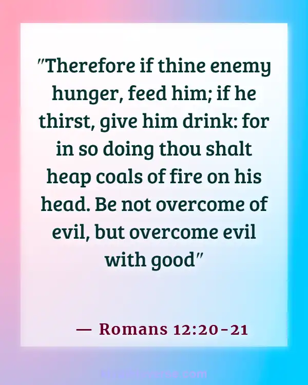 Bible Verse About Settling Out Of Court (Romans 12:20-21)