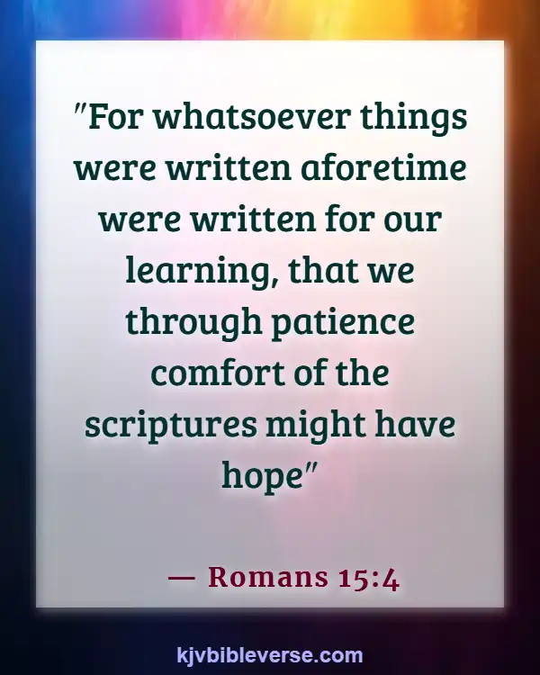 Bible Verses About Challenges At Work (Romans 15:4)