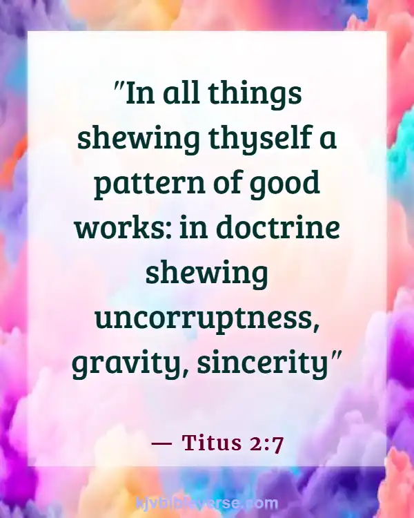 Bible Verses About Promotion At Work (Titus 2:7)